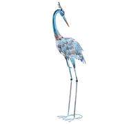 Garden Statue AKLAN Crane Blue