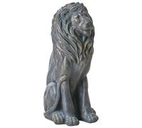 Decorative Figurine Accent Piece MgO Lion Indoor Outdoor Garden Decoration Brown Dakar