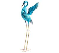 Garden Statue MASBATE Crane Blue