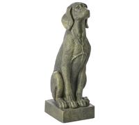 Beliani Garden Figurine NAIROBI Dog Green, Green