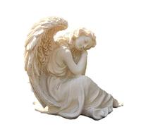 Garden Statues and Sculptures Outdoor Angels Garden Statue Sleeping Grace Sitting Angel Figure Gardening Sculpted for Backyard,Porch,Home,Patio,Lawn Decorations(Size : 25 * 21 * 23Cm)