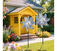 Garden Statues Reflective Windmill Installed with Bird Suitable for Sparkling Windmills In Courtyards and Gardens Birds From Leaving The Courtyard Terrace Farm