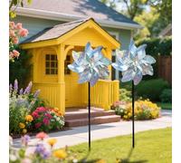 Garden Statues Reflective Windmill Installed with Bird Suitable for Sparkling Windmills In Courtyards and Gardens Birds From Leaving The Courtyard Terrace Farm