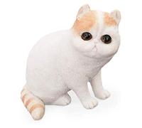 Garden Statues Simulation Cat Model Statue Sculpture Animal Statuette Figurine Car Decoration Indoor Home Living Room Decor Crafts Wedding Gifts Outdoor Garden Ornaments