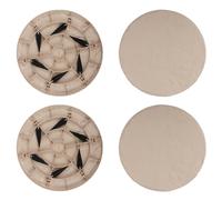 Garden Stepping Stones - Outdoor Stones, Decorative Stepping Pavers | 4 Piece Garden Outside Walkway with Ground Stakes, Resin Dipping for Garden and Walkways