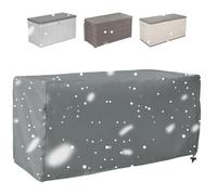 Garden Sto Box Waterproof Cover, 210D Ox Heavy-Du Protective Tarpaulin with Dstring for Outdoor Bench (Size: 130x60x71cm, Color: Grey)
