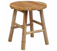 Garden Stool Natural Bamboo Modern Seating Round Sturdy Indoor Outdoor vidaXL