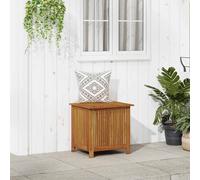Garden Storage Box 150x50x58cm Solid Acacia Wood Oil Finish Natural Brown Zipper