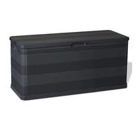 vidaXL Garden Storage Box Grey 117x45x56 cm