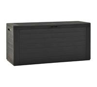 Garden storage box anthracite polypropylene 78x44x55 cm 190L lockable waterproof