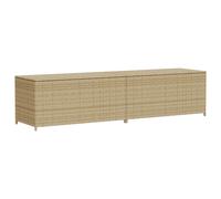 Garden Storage Box Bench Container Chest Shed Blanket Box Poly Rattan vidaXL