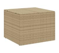 Garden Storage Box Bench Container Chest Shed Blanket Box Poly Rattan vidaXL