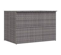 Garden Storage Box Bench Container Chest Shed Blanket Box Poly Rattan vidaXL