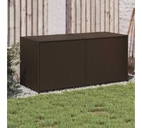 Garden Storage Box Bench Container Chest Shed Blanket Box Poly Rattan vidaXL