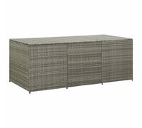 Garden Storage Box Bench Container Chest Shed Blanket Box Poly Rattan vidaXL