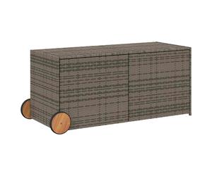 Garden Storage Box Bench Container Chest Shed Blanket Box Poly Rattan vidaXL