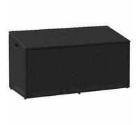 Garden Storage Box Black 110X50X58 Cm Poly Rattan