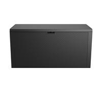 Garden Storage Box Garden Crate 118x45x58 cm with Wheels Anthracite