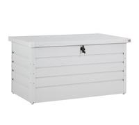 Gardebruk Metal Cushion Box White Garden Box Paddings Lockable Keys 360L Storage Chest Gas Pressure Spring Seat Cushions Storage Box Paddings Accessor