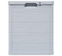 Garden Storage Box 90 L Light Grey