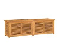Garden Storage Box Outdoor Chest with Bag Solid Wood Teak vidaXL