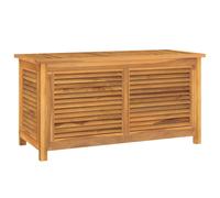 Garden Storage Box Outdoor Chest with Bag Solid Wood Teak vidaXL