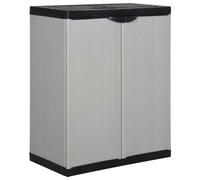 Garden Storage Box Outdoor Locker - Water Resistant Low Plastic Cupboard