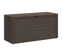 (brown) vidaXL Garden Storage Box Outdoor Patio Cushion Tool Chest Pillow Blanket Box