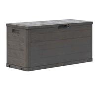 vidaXL Garden Storage Box 90L Brown Garden Tool Organiser Cabinet Unit Shed