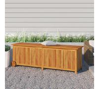 Garden Storage Box with Wheels 150x50x58 cm Solid Wood Acacia