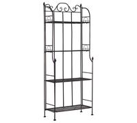 Garden Storage Cabinet Black ISERNIA