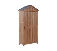 Garden Storage Cabinet Brown SAVOCA