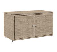 Garden Storage Cabinet Outdoor Tool Storage Box Cupboard Poly Rattan vidaXL