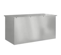 Outdoor Storage Box Black 100 x 50.5 x 50 cm Steel Gas Lift Weatherproof Lockbox