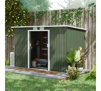 OutSunny Garden Shed 1.3 x 2.8 x 1.72 m Green