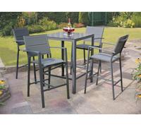 Garden Store Direct Aluminium Sydney 5 Piece Bar Set