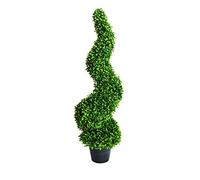 Garden Store Direct Artificial Buxus Topiary Spiral Trees In Pots, UV Stable, 90cm, 120cm & 150cm (1, 120)