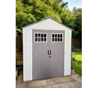 Garden Store Direct Balmoral Plastic Resin Dual-Wall High Density Garden Shed - 7 X 3.7 Ft