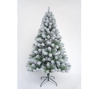 Garden Store Direct Colorado Chrtistmas Tree - Green, Grey, Black, White, Frosted or Flocked (120cm (4ft), Flocked Snow Covered)