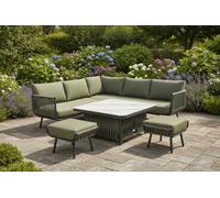Garden Store Direct Emerald Rope Mini Corner Set With Height Adjustable Table - Green