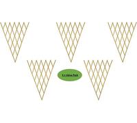 Garden Store Direct Expanding Garden Fan Trellis, Tan, 180 X 90Cm (6Ft X 3Ft) Pack Of 5