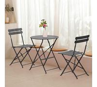 Garden Store Direct Gsd Eve Black Bistro Foldable Balcony Set