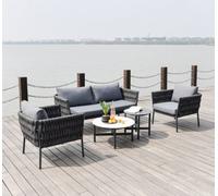 Garden Store Direct Lyss Rope Lounge Set Of 5