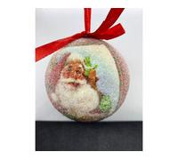 Garden Store Direct Set Of 3 Traditional Santa Christmas Tree Baubles