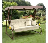 Garden Store Direct Somerset Swing in Brown and Cream