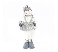 Garden Store Direct Standing Snowman Christmas Decoration 67Cm Grey Snowman With Skirt And Beanie