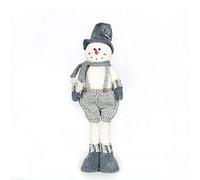 Garden Store Direct Standing Snowman Christmas Decoration 67Cm Grey Snowman With Trousers And Top Hat