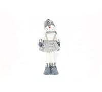 Garden Store Direct Standing Snowman Christmas Decoration 67cm Tall! Choose from 2 Designs - Grey (Snowman with skirt and bobble hat)