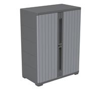 Garden Store Direct Utility Cabinet With 1 Shelf, 4 Different Positions, Lockable, Stackable, 65 x37 x 86.5cm 173Litre/ 46 Gallon