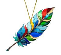 Garden sun catcher Birds Ornaments, 2D Acrylic Feather SunCatchers For Window Decoration Window Suncatchers Hanging Ornament For Outdoor Garden Home Window Fence Decorations